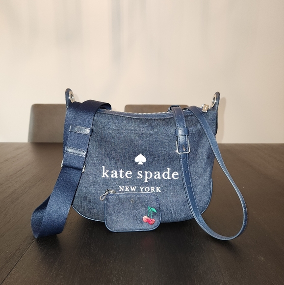 New Denim 💙 Kate Spade CrossBody - Picture 1 of 7